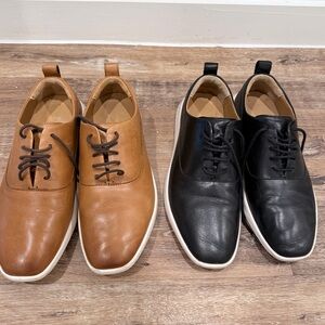 Men’s Express Leather Sneakers – Size 9 – 2 Pairs